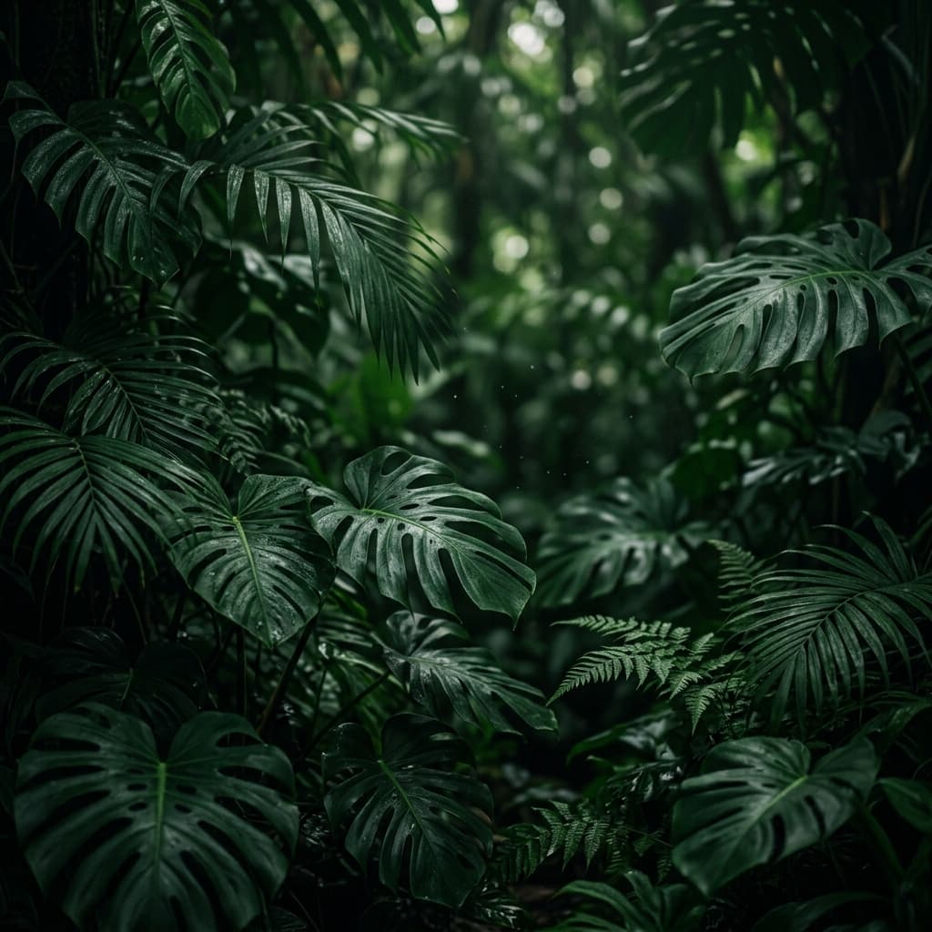 Botanical Leaves Background